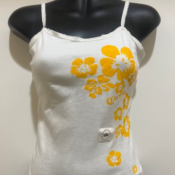 Corona Woman Tank Top White Color - Official Licensed - New - Picture 1 of 7